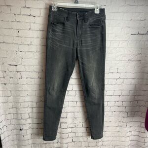 American Eagle Outfitters size 4 regular gray (faded black) hi-rise jegging